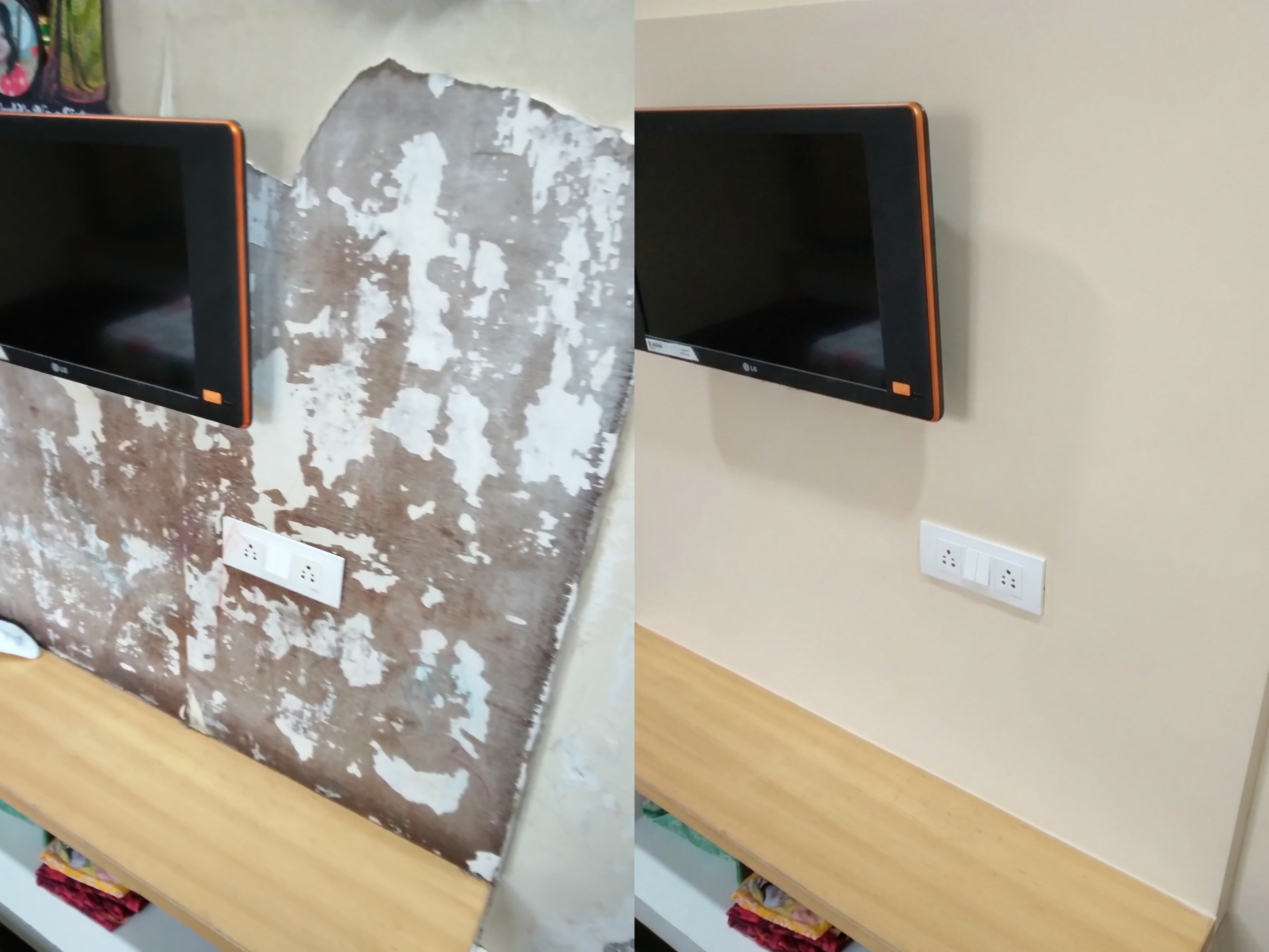 Cyond water leakage diagnosis before-and-after: Terrace Leak Diagnosis & Waterproofing, Banjara Hills