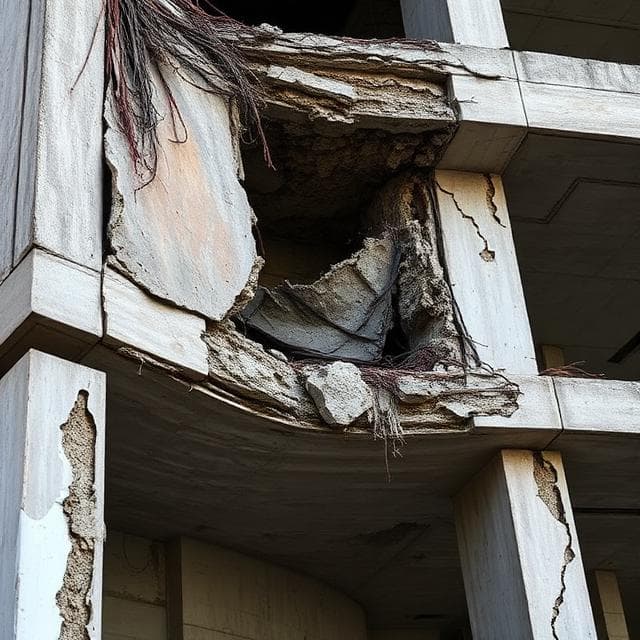 Severe structural damage from untreated water leakage (Year 2+), cost of waiting example, Hyderabad