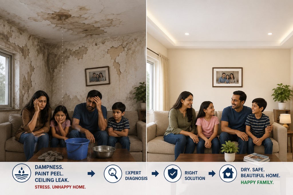 Before and after waterproofing: from leak stress to a dry, happy home
