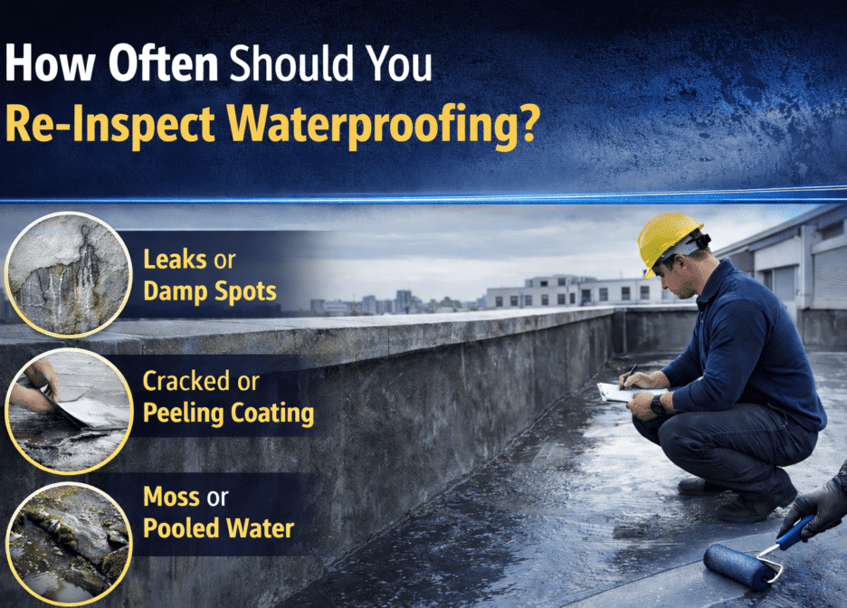 How Often Should You Re-inspect Waterproofing? Signs It’s Time for Maintenance or Reapplication