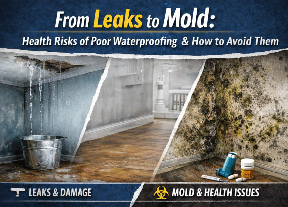 From Leaks to Mold: Health Risks of Poor Waterproofing and How to Avoid Them